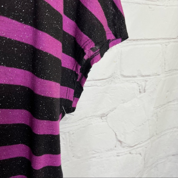 NEW RtA Glitter Striped Cashmere Blend T-Shirt Size XS - Picture 5 of 8